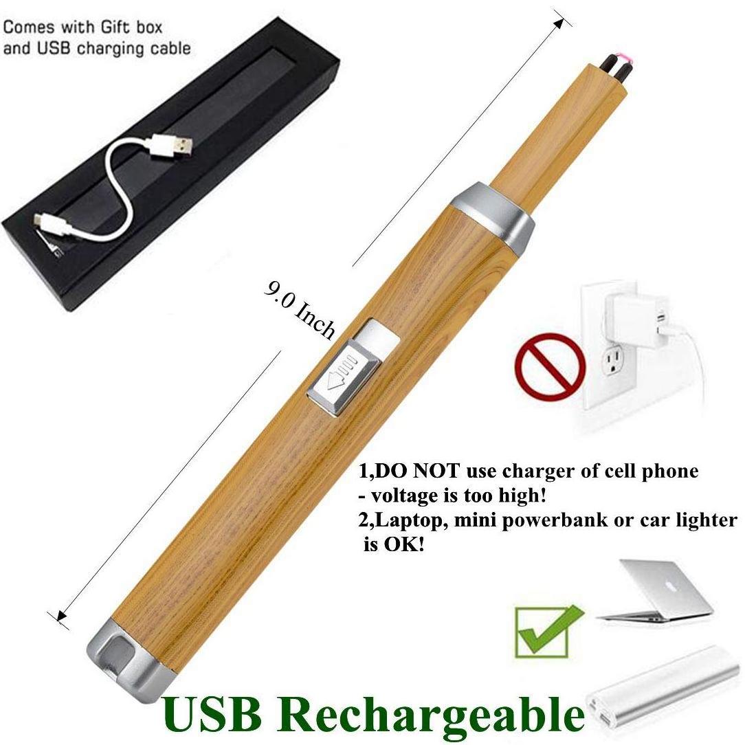 2022 New Rechargeable Lighter Electric Lighter Arc USB Candle Lighter For Candle Camping BBQ Sports