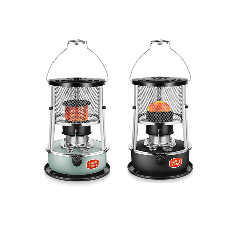 2023 Cheap Mini Portable Cooking Gas Stove and Cylinder Green Cook Gas Stove Oil Filled Heater