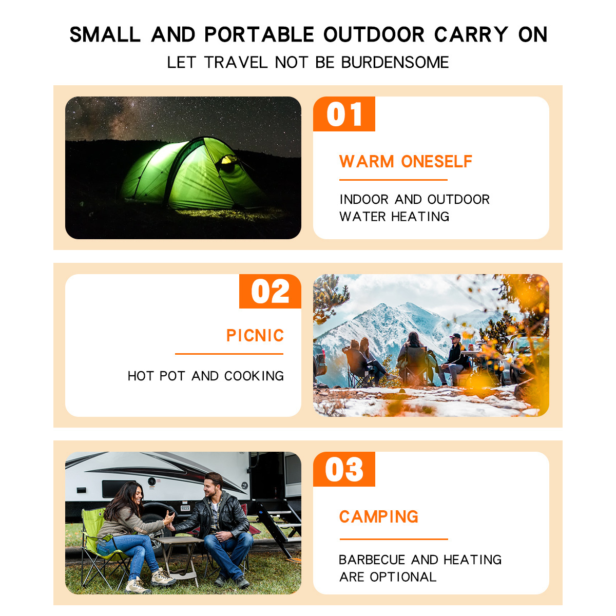 Outdoor Camping Kerosene Heater Stove Burner Winter Room Mini Space Heaters For Fishing Cooking Indoor Use