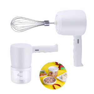 2 In 1 Electric Usb Mini Spice Garlic Chopper Masher Egg Beater Food Chopper Baby Food Processor