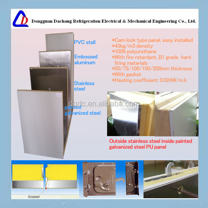 Panel Cam Lock Panels Solar System Polyurethane Solar Modular Cold Storage Room Walk In Cold Room