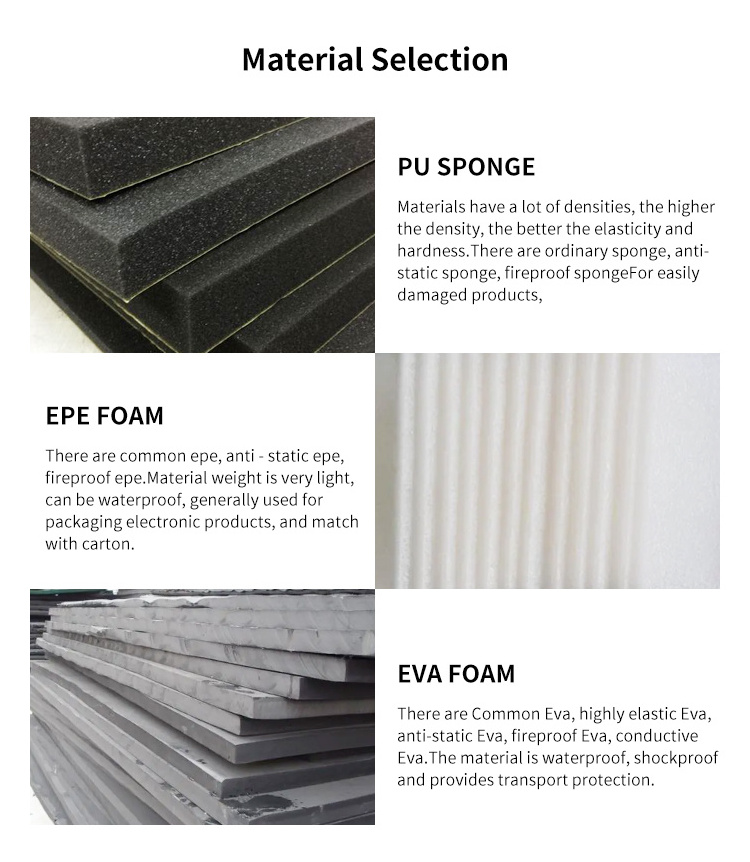 Wholesale Custom Foam Insert Material Eva Foam Sheet foam box packaging