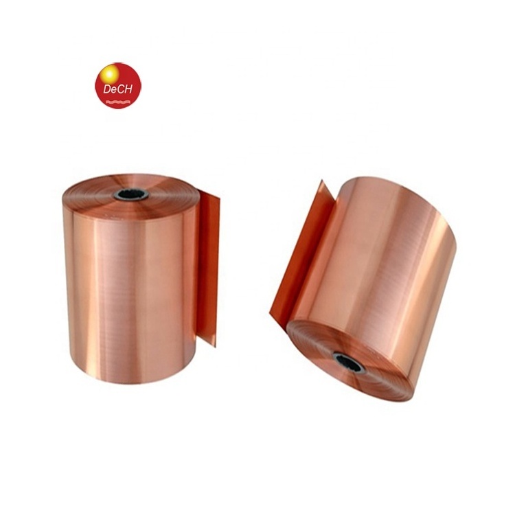 600mm Wide 0.05mm 0.06mm Thick Copper Thin Pure Copper Tape Foil Rolls