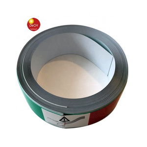 Customized White Coated Metal Tape Stainless Steel Strip Foil with Adhesive Tape