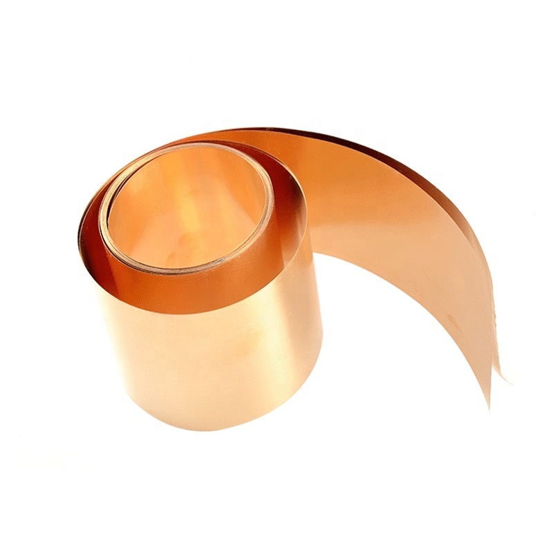 600mm Wide 0.05mm 0.06mm Thick Copper Thin Pure Copper Tape Foil Rolls