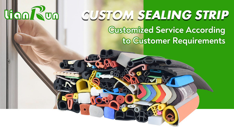 Custom railway sound barrier rubber sealing strip EPDM decoupling device sealing strip barrier door strip