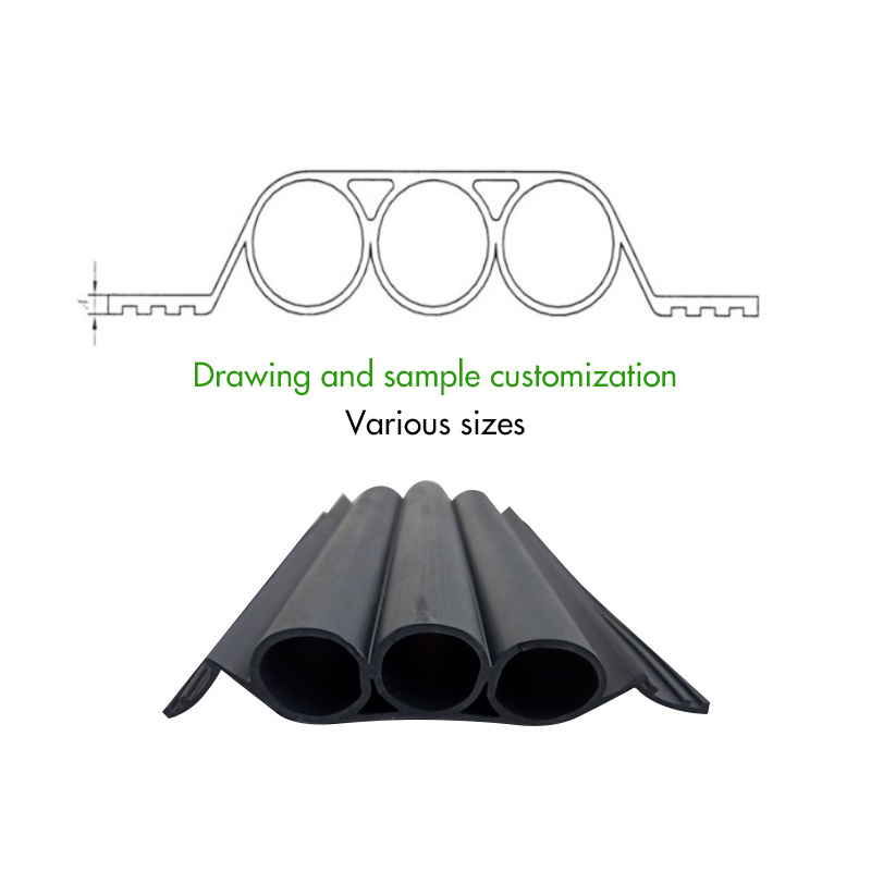 Custom railway sound barrier rubber sealing strip EPDM decoupling device sealing strip barrier door strip