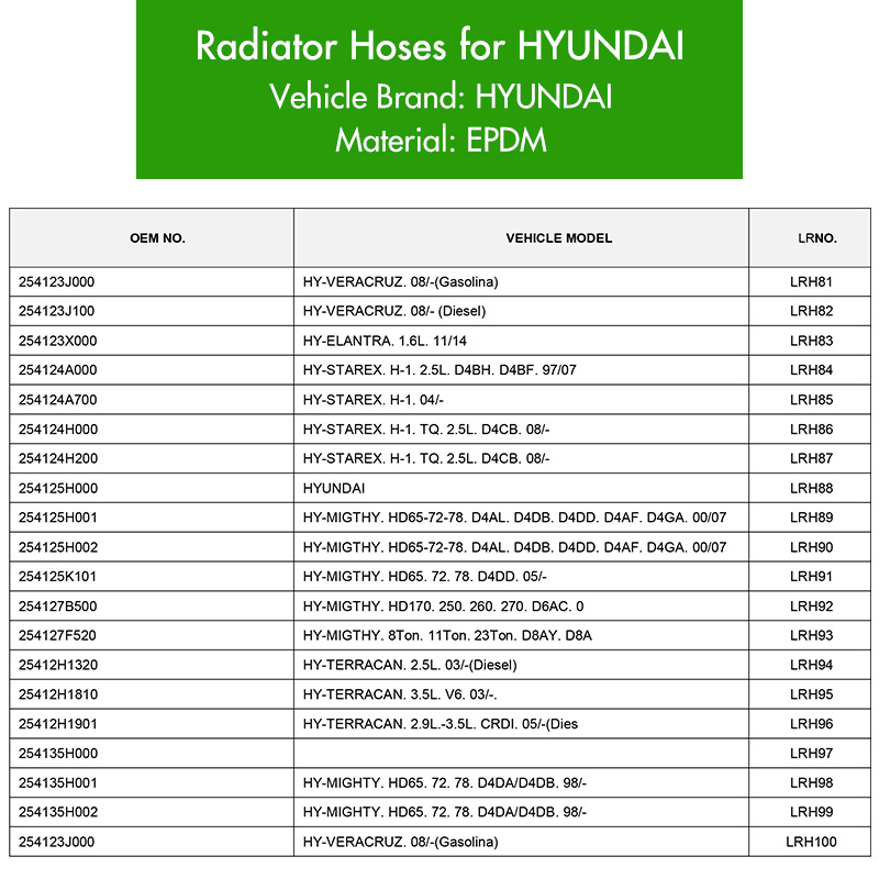 Auto parts Air Intake Hose 254104A750 for hyundai air cleaner hose EPDM Rubber air filter intake hose pipe