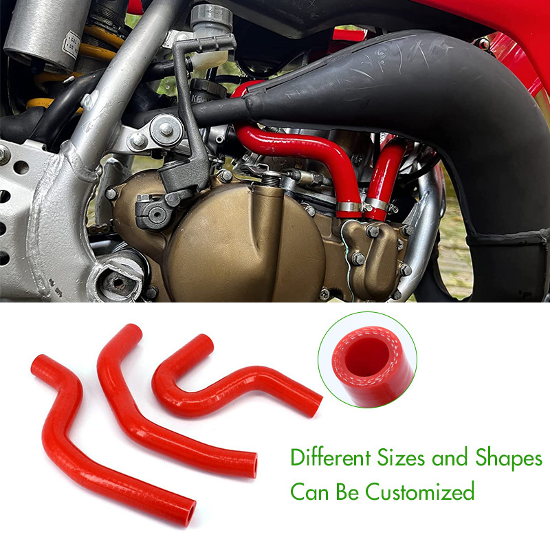 Universal customized colors radiator coolant silicone motorcycle rubber fuel turbo intercooler hose kit