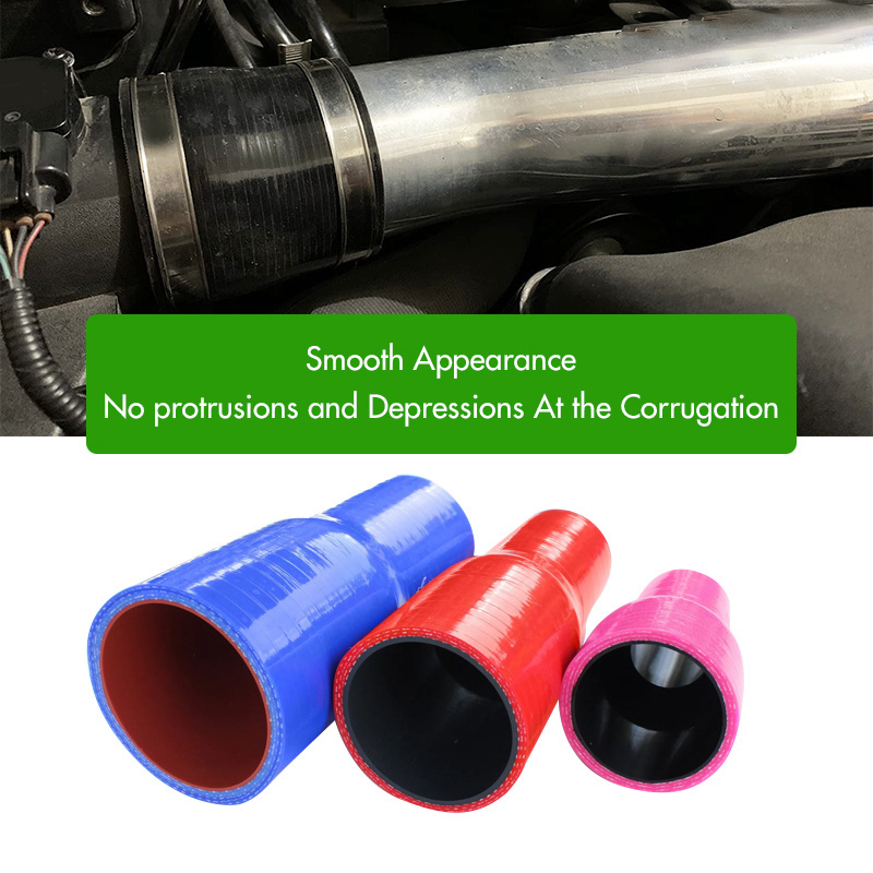 Heat resistant straight silicone reinforced hose reducer coupler for auto