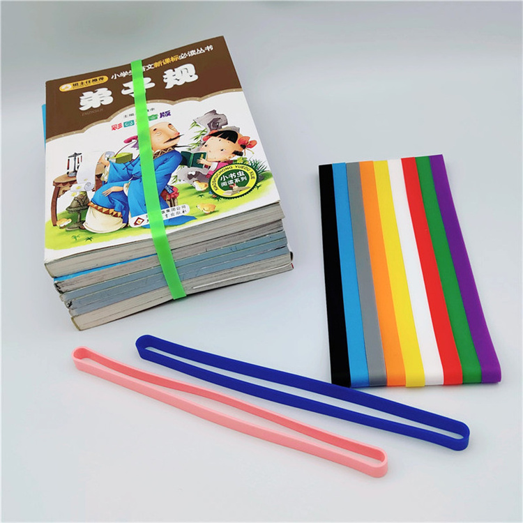 Customized Logo and size Rubber Cross X H Shape Silicone Rubber Elastic Band For  Books Gift Boxes Binding