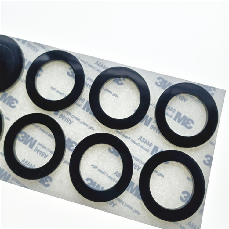 Deson custom black adhesive rubber anti-slip gasket molded NBR EPDM silicone rubber grommets bumper