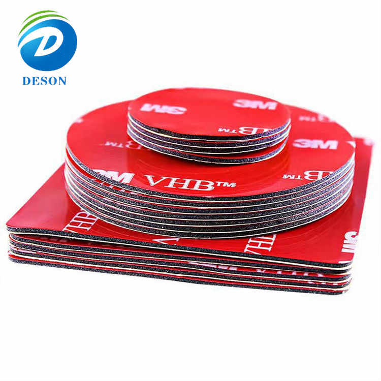 Deson Clear double sided car seat double-sided polyurethane 3d foam adhesive pad adhesive tape strips