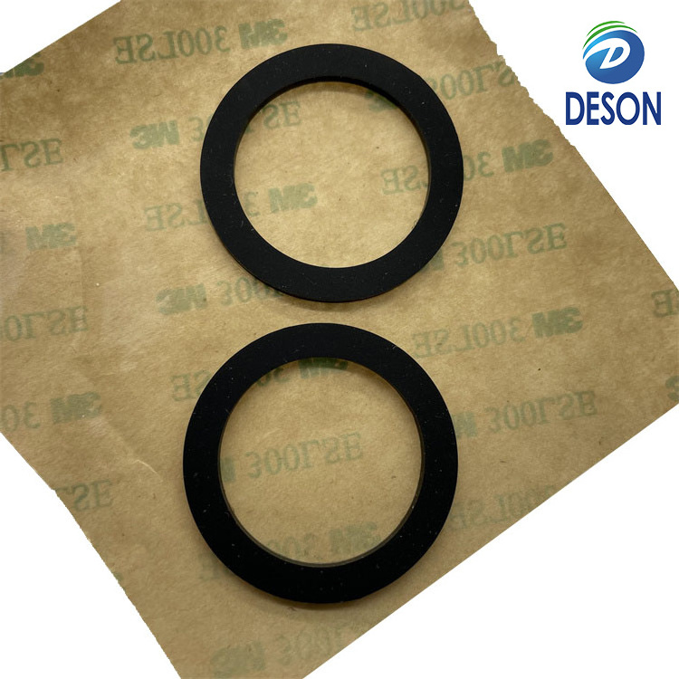 Deson Custom Shape Keyboard Closed Cell Car Speaker Ring Double Sided PE EPDM Roger Poron Adhesive Foam Gasket