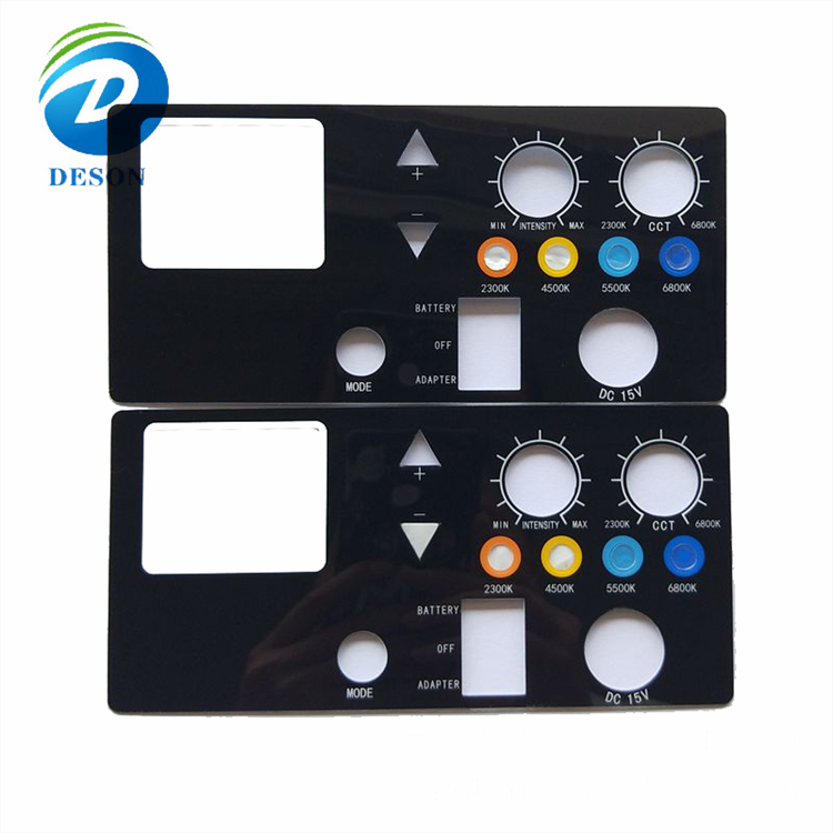 Deson Customized Control Keypad Switch Graphic Overlay Sticker Label Front Panel Button Membrane Switch