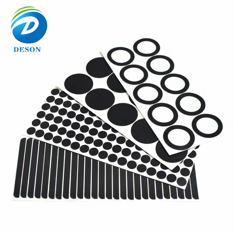 Deson 1cm Thickness Adhesive Bulk Self Perforated Sheet Closed Cell Rubber foam 5mm Pad Round Eva Foam