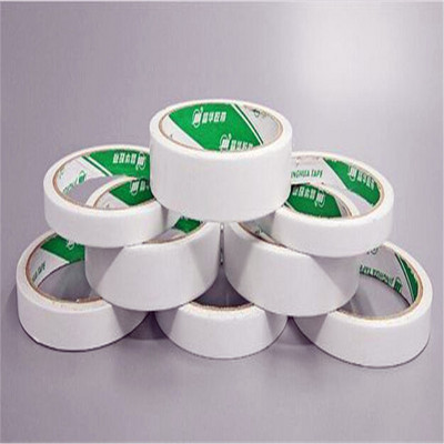 Deson die cut 3m self adhesive double sided circle tissue cotton sticky coated tape roller for DIY crafts