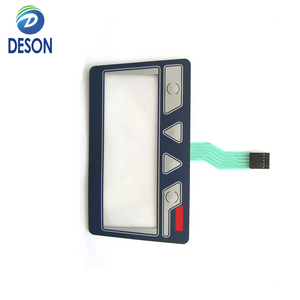 Deson Customized Screen Printing PVC Instrument Button Keypads & Keyboards with Paste Control Panel Film