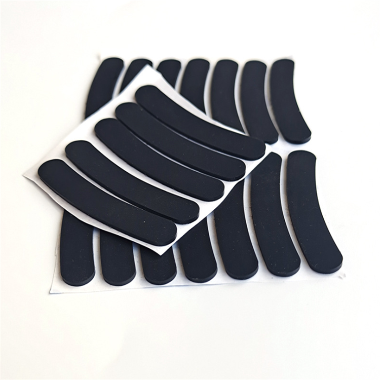 Deson no MOQ anti slip polyurethane round sealing strip silicon rubber bumper Foaming gasket pad feet sheet dots for electronics