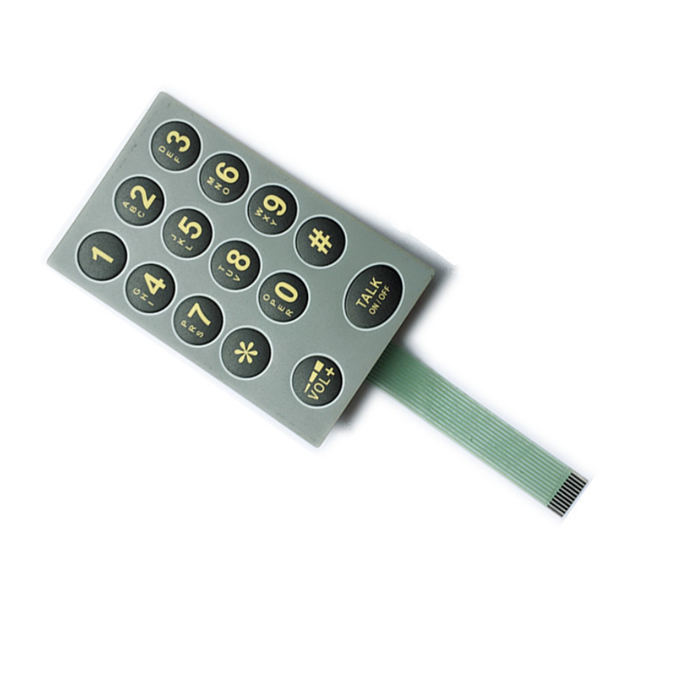 customized fpc pcb capacitive touch button keypad flexible push button membrane switch