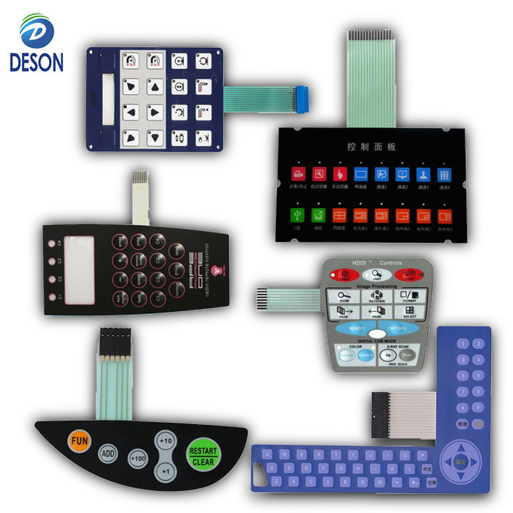 customized fpc pcb capacitive touch button keypad flexible push button membrane switch