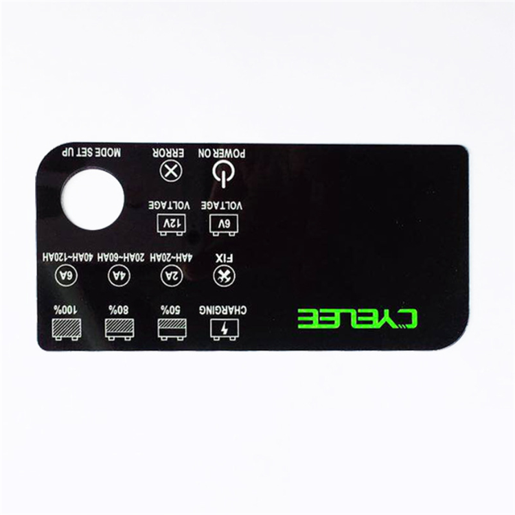 Deson Custom die cut adhesive label printing graphic overlay membrane switch keyboard silk print