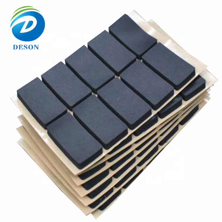 Deson Direct selling Japan Black Poron L32 Foam Self-adhesive Foam Foot Pad Polyurethane High Energy Absorption poron LE 20 Foam