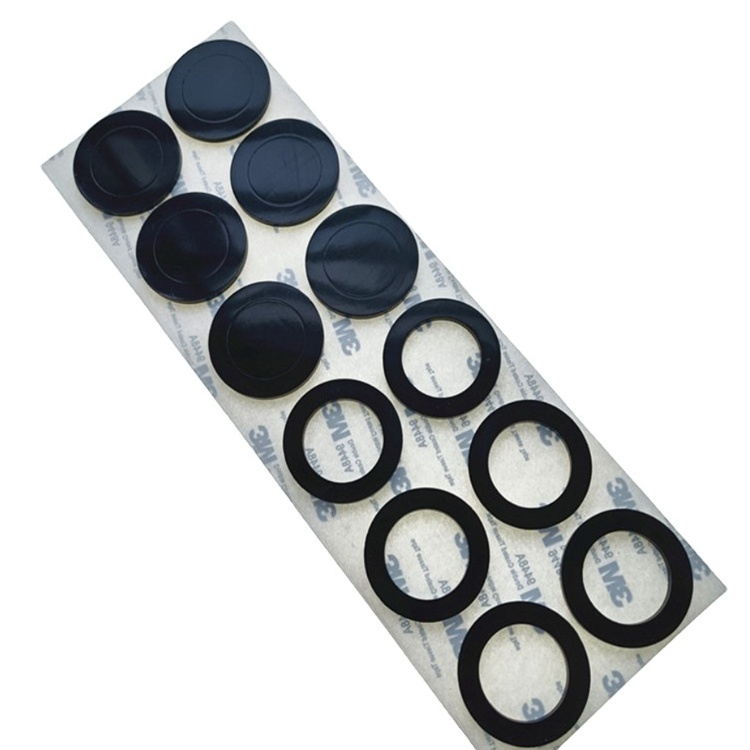 Deson custom black adhesive rubber anti-slip gasket molded NBR EPDM silicone rubber grommets bumper