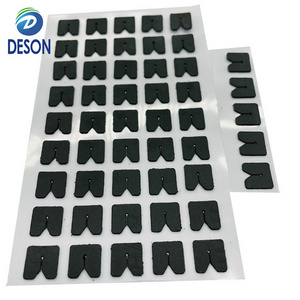 Deson Custom Shape Keyboard Closed Cell Car Speaker Ring Double Sided PE EPDM Roger Poron Adhesive Foam Gasket