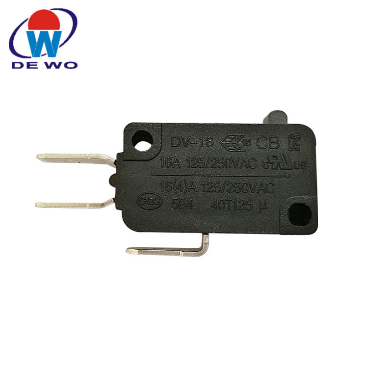 High quality micro switch 3 pins plunger 40t125 DV16 16A 20A  micro switch for power tool