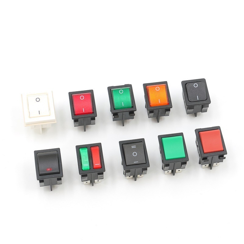 RS series 21*15mm with light 3 Position AC Rocker Switch DPDT 2 pin 3pin Automotive Boat Led Light Rocker Switch