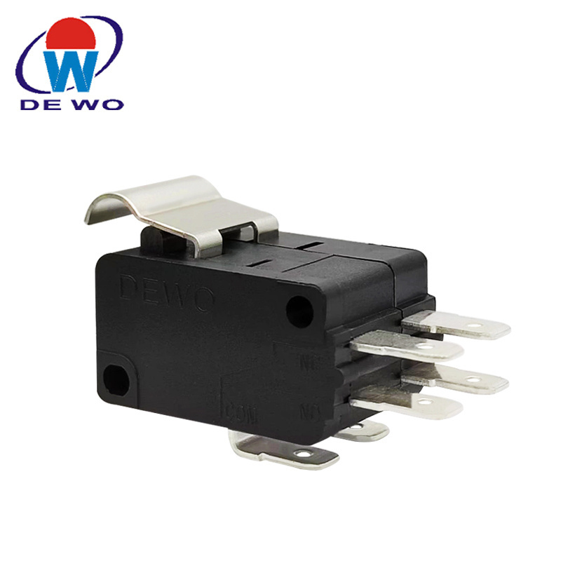 16A micro switch series with double lever Snap action 25t125 16a double pole double throw micro switch