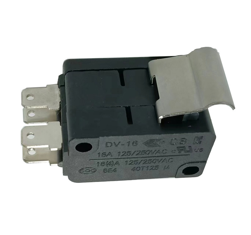 16A micro switch series with double lever Snap action 25t125 16a double pole double throw micro switch