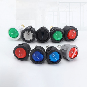 RS series 21*15mm with light 3 Position AC Rocker Switch DPDT 2 pin 3pin Automotive Boat Led Light Rocker Switch