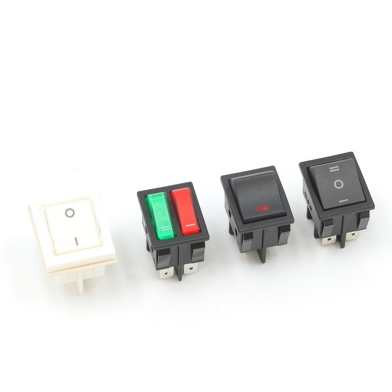 RS series 21*15mm with light 3 Position AC Rocker Switch DPDT 2 pin 3pin Automotive Boat Led Light Rocker Switch