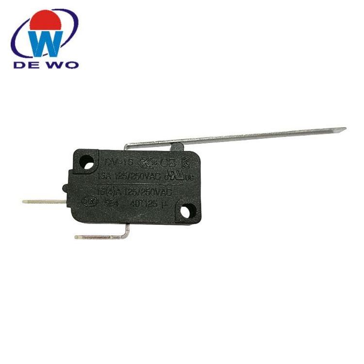 Wholesale micro switch 16A 20A 21A 250V 2 position 3 position long stainless lever micro switch manufacturers