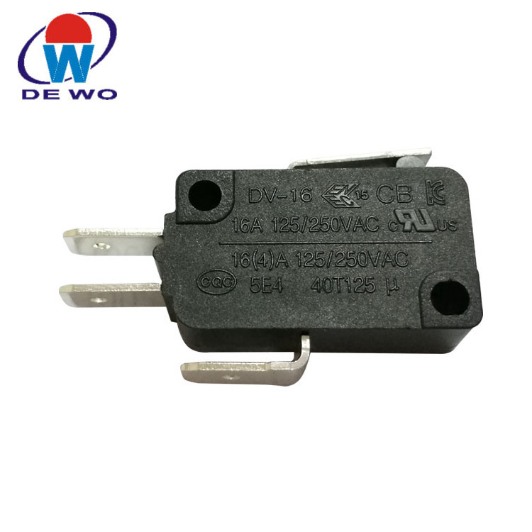 cheapest micro switch manufacturer DEWO DV16 micro switch Air pressure snap action microswitches 10a 16A 250v