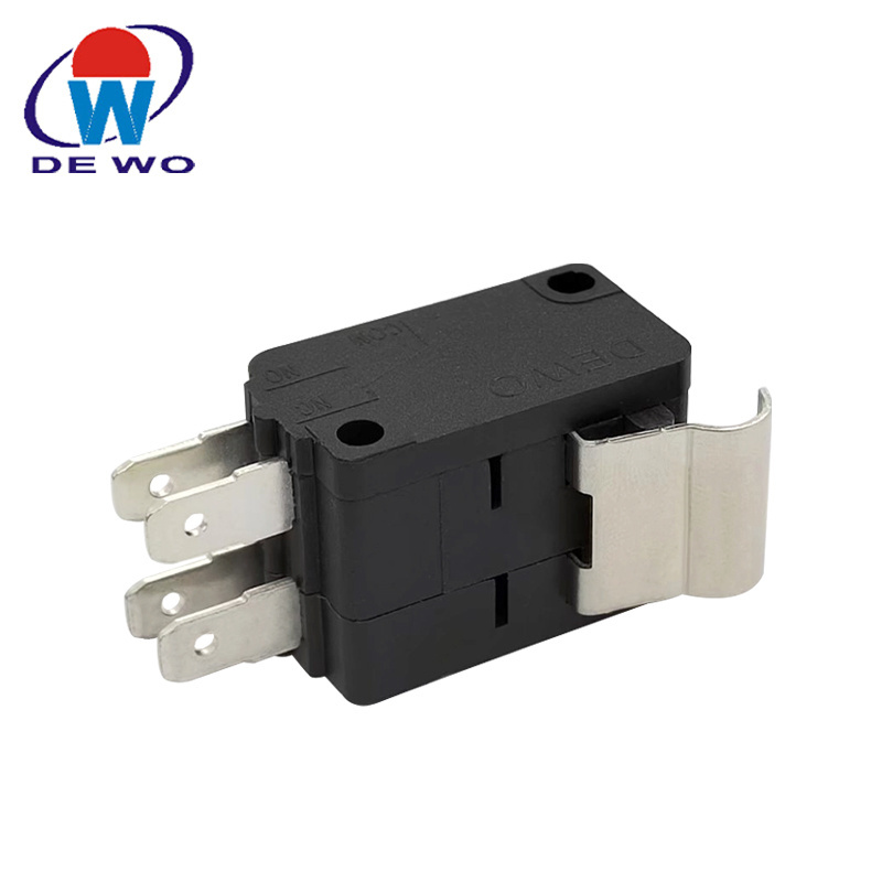 16A micro switch series with double lever Snap action 25t125 16a double pole double throw micro switch