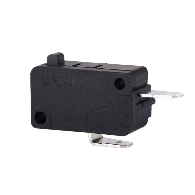 DEWO cheapest  limit switch 16A 20A micro switch  2 ways without lever black color micro switch manufacturer