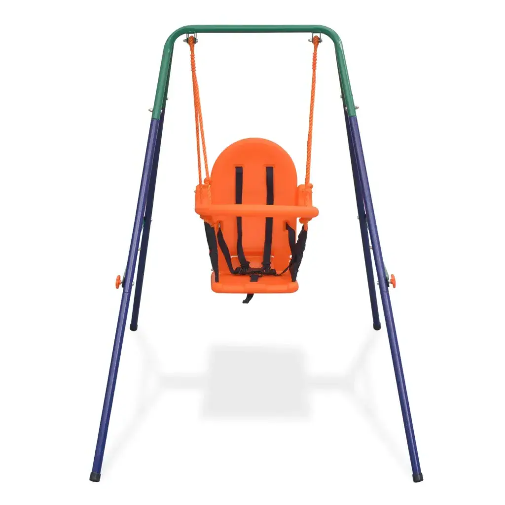 Deyi toddler Swing Set with Safety Harness Orange High quality swing for adults single swing for baby