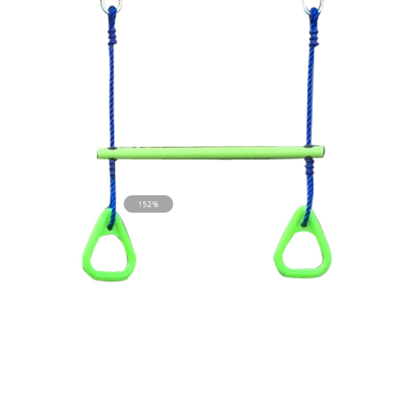 High quality outdoor playground children slide glider swing set with seesaw