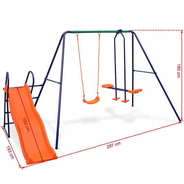 Good price sale kids outdoor children swing and safety  slides