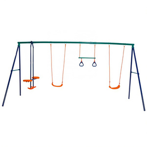 High quality kids swing sets outdoor garden swing patio swings double 4 for children