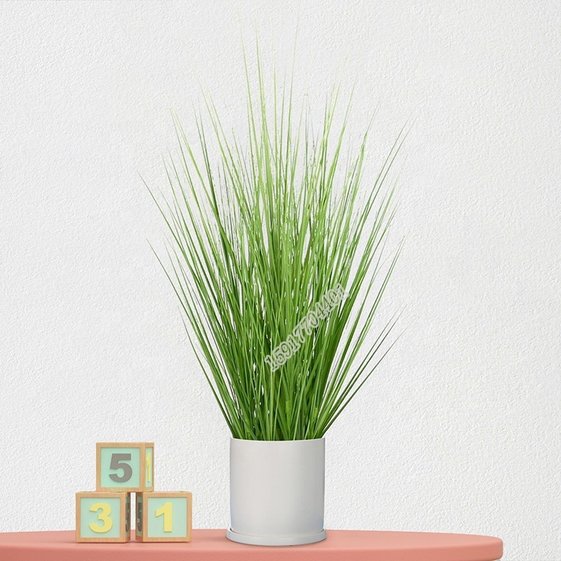 Fireproof plant 60 cm bonsai fake plant artificial onion grass synthetic grass for pot decoration