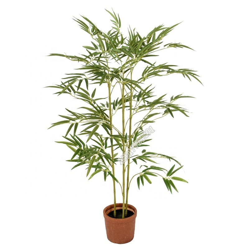 High quality Chinese Plastic Bamboo Tree Artificial Bamboo Potted Plants for Decoration