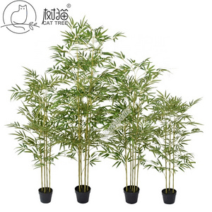 High quality Chinese Plastic Bamboo Tree Artificial Bamboo Potted Plants for Decoration