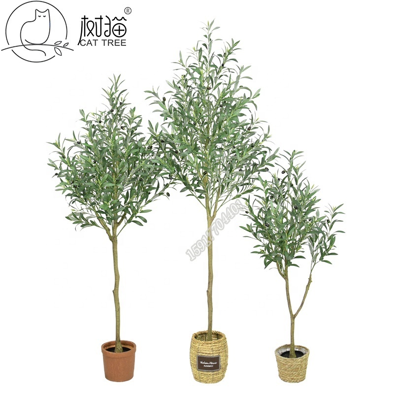 high quality Realistic fake bonsai plant 160cm artificial olive tree for tree decoration