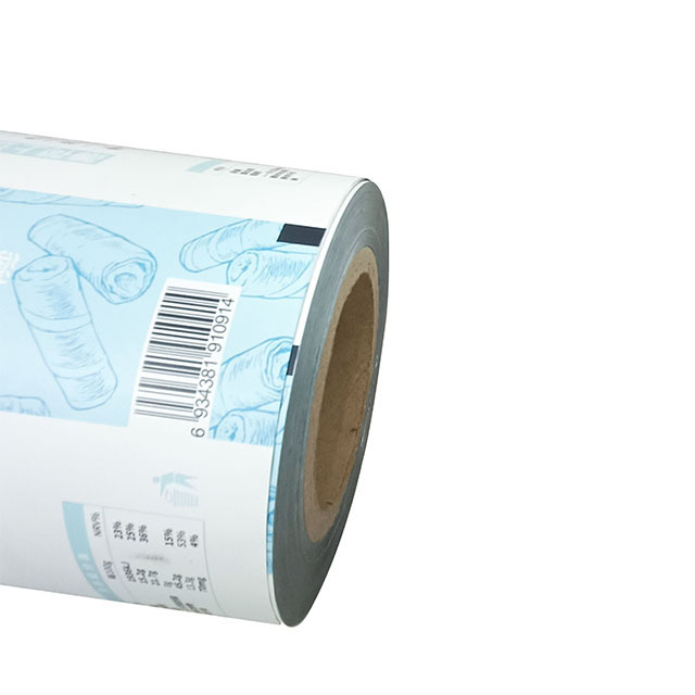 Custom Printed Food Packaging Roll Film Laminated Plastic Flexible Packaging Roll Automatic Plastic  Film Sachet Roll