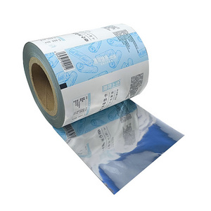 Custom Printed Food Packaging Roll Film Laminated Plastic Flexible Packaging Roll Automatic Plastic  Film Sachet Roll