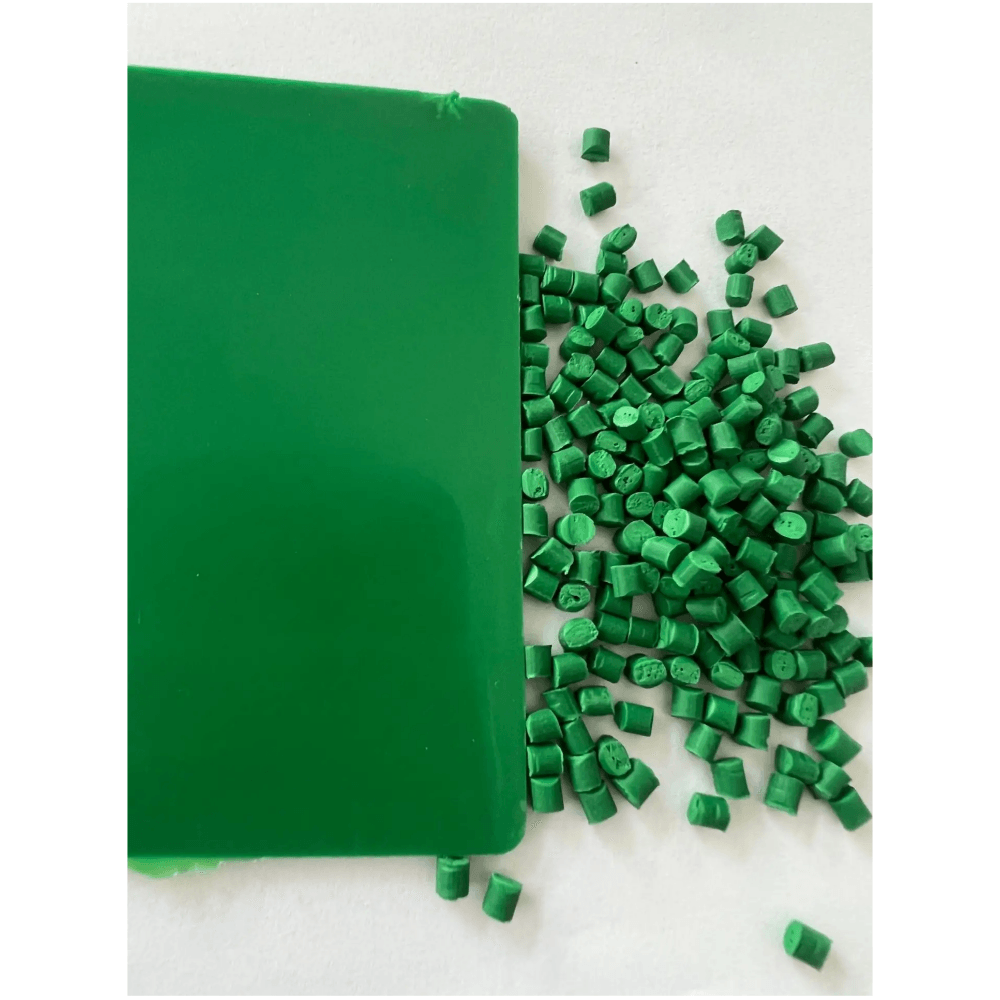 Cheap price high Concentration Green Masterbatch Colorant for Solarizing film virgin resin Green color Masterbatch manufacture